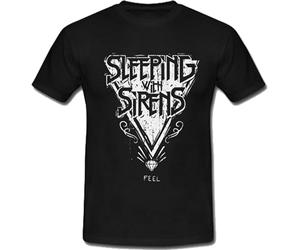 BVEW76XVGF Sleeping with Sirens Feel Oversized t Shirt Manches Courtes(X-Large)