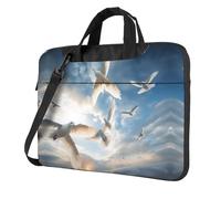 bvgweet Flock Of Birds1 Sac à bandoulière pour ordinateur portable 13/14/15,6 pouces, Noir , 13 inch