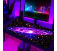 BVI BOOMERVIVI Grand tapis de souris de jeu, 800 x 300 mm, sous-main fluorescent, améliore la vitesse, la précision, bords sans franges, antidérapant, pour souris sans fil, ordinateur portable, bureau