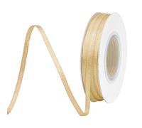 BVIEAKD Ruban de satin double face doré de 3 mm de large - 45 m de long - Pour emballage cadeau - Idéal pour la décoration de mariage, le bouquet de fleurs, les ballons, l'artisanat, la couture, les