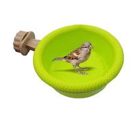 Bvizyelck Bain d'oiseaux pour l'extérieur,Bains d'oiseaux pour l'extérieur,Bain de Perruche - Boîte de Douche pour perroquets, conteneur de Baignoire, Cage, Accessoire pour Petites et Moyennes