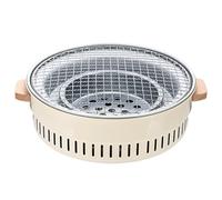 Bvizyelck Barbecue Au Charbon - Brûleur Anti Adhérent Portable De 31,75 Centimètres - Petit Barbecue de Camping - pour Cuisson en Extérieur Terrasse Balcon Table Viande Apéritifs Camping