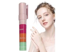 Bvizyelck Baume à Lèvres Hydratant, 4 Teintes Baume Hydratant pour Lèvres Sèches, Finition Brilliance Naturelle, Effet Volume Résistant aux Traces pour Femmes