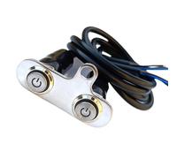 Bvizyelck Bouton de contrôle d'éclairage pour le guidon de la motocyclette, Bouton de Commande pour Projecteur et Feu Arrière de Moto, Pièces Contrôleur Lampe Randonnée Étanche pour Pilotes Débutants