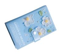 Bvizyelck Carnet d Épargne,Défi Économies 100 Enveloppes 3D Peinture à l Huile | Portefeuille Portatif Organisateur Finances Dépenses Paiements Factures Outil Épargne Maison pour Adultes