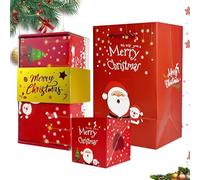 Bvizyelck Coffret Explosif de Noël pour Argent | Coffret Porte-Billets Pliant 12 Pièces pour Fêtes | Étui à Argent Récutilisable à Ressort | Cadeau pour Famille Amis Anniversaire Fêtes et Événements