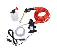 Bvizyelck Haute Pression Pour Tuyau d'Eau,Pour Lavage Voiture | Accessoire De Nettoyage Avec Pompe Tuyau Et Bouteille Usage Extérieur Lavage De Voiture Pelouse Animaux Domestiques Douche Terrasse