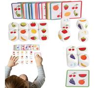 Bvizyelck Jeux De Puzzle - Jouet Éducatif - Jeu De Puzzle D Association De Fruits | pour Développer Compétences Jeu À La Maison Et Voyage Éducation Fille Garçon