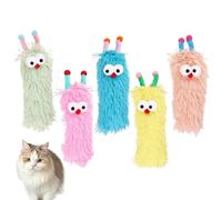 Bvizyelck Jouet en Peluche de Chat, Jouet d'oreiller Chat | Cat Enrichment Toys Cute Dolls Planche Oreiller | 5X Caterpillar Soft Dofting Doll, apaisant des Fournitures pour Animaux de Compagnie pour