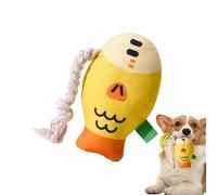 Bvizyelck Jouets à mâcher en Peluche pour Chien intérieur, Jouet à mâcher en Peluche pour Animaux de Compagnie - Jouets grinçants en Peluche Jouets à mâcher pour Poisson à tête bouffée,Jouet de Dents