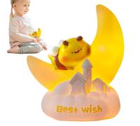 Bvizyelck Lampe De Table Mignonne,Décoration Maison Abeille Étoile Lune | Lampe De Chambre Bébé Dessin Animé - Pour Salon Bureau Dortoir Table De Chevet Bibliothèque Étudiants Designers