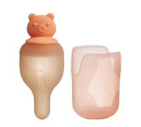 Bvizyelck Pacification de la médecine bébé, Dispensateur de médecine de la tétine bébé, Pacificateur de médecine en silicone liquide, Bouteille d'alimentation résistante à la température des