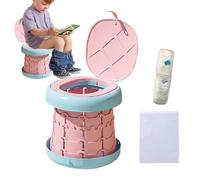 Bvizyelck Pot De Voyage Pliable - Outil d'Apprentissage Confortable et Pliable | Réducteur De Toilettes Portable Pour Enfant - Pour Garçons Et Filles, Voyage, Camping, Extérieur, Intérieur, Parc Et