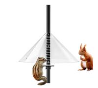 Bvizyelck Protecteur Anti-Écureuil pour Poteau de Mangeoire à Oiseaux | Large Bouclier Anti-Rongeurs - Dispositif de Protection de Nourriture pour Oiseaux en Extérieur Jardin Parc Terrasse