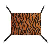 BVKWNTSA Convient pour toutes les saisons ! Hamac en toile imprimé tigre orange pour animal domestique, lit suspendu pour chat et chien, respirant et confortable essentiel