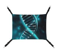 BVKWNTSA Convient pour toutes les saisons ! Hamac imprimé en toile Science Gene Strand pour animal de compagnie, lit suspendu pour chat et chien, respirant et confortable, essentiel