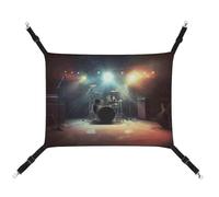 BVKWNTSA Convient pour toutes les saisons ! Hamac imprimé Rock Band Stage1 pour animal domestique, lit suspendu pour chat et chien, respirant et confortable, essentiel