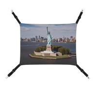 BVKWNTSA Convient pour toutes les saisons ! Statue de la Liberté en toile imprimée NYC pour animal domestique, lit suspendu pour chat et chien, respirant et confortable
