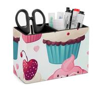 BVKWNTSA Élégant et simple pot à crayons en cuir imprimé en forme de petits cœurs pour garder votre bureau organisé, Cupcake Candy Hearts Sweet, Taille unique, Organiseur de sac