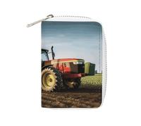 BVKWNTSA Porte-cartes imprimé de ferme en cuir tendance, porte-cartes de grande capacité, petit et pratique, facile à mettre dans les poches, sacs à main, sacs à dos, etc. Répond à vos besoins de