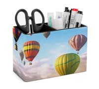 BVKWNTSA Porte-stylo élégant et simple en cuir imprimé montgolfières, gardez votre bureau organisé, Montgolfières., Taille unique, Organiseur de sac