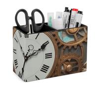 BVKWNTSA Porte-stylo élégant et simple en cuir imprimé steampunk style steampunk pour garder votre bureau organisé