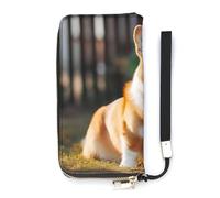 BVKWNTSA Portefeuille en cuir imprimé Corgi de grande capacité à la mode avec plusieurs compartiments intérieurs pour répondre à vos différents besoins de voyage