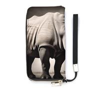 BVKWNTSA Portefeuille tendance en cuir avec imprimé animal d'Afrique du Sud - Grande capacité - Vertical, plusieurs compartiments intérieurs - Répond à vos différents besoins de voyage
