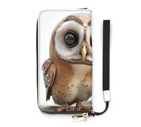 BVKWNTSA Portefeuille tendance en cuir avec imprimé hibou - Grande capacité - Design intérieur multi-compartiments - Répond à vos différents besoins de voyage