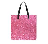 BVKWNTSA Sac à main tendance en cuir imprimé à paillettes roses scintillantes, un choix polyvalent pour les déplacements, les voyages et un usage quotidien