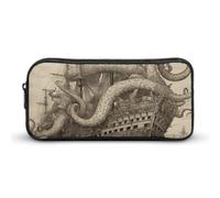 BVKWNTSA Trousse à crayons motif pirate pieuvre 2 - Pour filles et garçons - Utilisée comme trousse à crayons, accessoire de bureau, trousse de maquillage