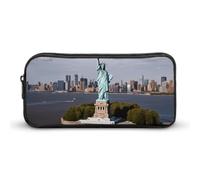 BVKWNTSA Trousse à crayons Statue de la Liberté à NYC - Imprimé - Pour filles et garçons - Pour enfants - Utilisée comme trousse à crayons, accessoire de bureau, trousse de maquillage
