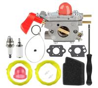 BVM200FE Kit de carburateur pour souffleur à feuilles Poulan 545081857 Carb Craftsman 358794770 358794780 358794765 Remplace ZAMA C1U-W43 C1U-W43C C1U-W43B avec filtre à air