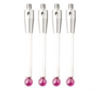 BVMKNI Lot de 4 Stylets de sonde for Machine CMM, Tige filetée en céramique, diamètre 6 mm, Pointes en Pierre précieuse Rouge, Longueur 50 mm, A-5000-3709, for l'inspection du Travail des métaux
