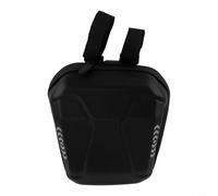 BVMKNI Sacoche Avant étanche en EVA for Trottinette électrique, vélo électrique, capacité de 2,5 L, Pochette de Rangement for Tube avec Poche en Filet, Installation Facile, Noir, 22 x 18,5 x 11 cm