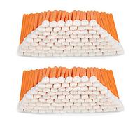 BVN 200 Pièces Bâtonnets de Nettoyage Carrés Rectangulaires en Mousse, pour Nettoyage d'imprimante, Jet d'encre, Appareil Photo, Lentille, Optique, Appareils Électroniques et de Nombreuses, Orange