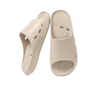 Bvn5kQ3dy Pantoufle de douche Chaussures de douche légères et antidérapantes avec trous drainage, pantoufles salle bain à séchage rapide for hommes femmes(Beige,Alpha Medium)