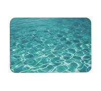 BVNMT Tapis absorbant l'eau bleu aquatique imprimé antidérapant tapis de sol diatomée pour intérieur et extérieur 60 x 40 cm