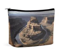 BVNMT Trousse de maquillage portable de grande capacité - Sac de rangement de voyage - Motif paysage du Texas Bluebonnets - Convient pour les femmes et les filles, Grand Canyon Arizona, Taille unique
