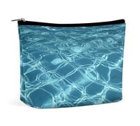 BVNMT Trousse de maquillage portable de grande capacité - Sac de rangement - Motif écureuil dans les bois - Pour femmes et filles, Eau de piscine, Taille unique