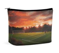 BVNMT Trousse de maquillage portable de grande capacité, trousse de maquillage de voyage, sac de rangement coquilles et sac de toilette imprimé sable, convient pour les femmes et les filles, Beau