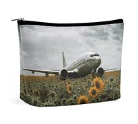 BVNMT Trousse de maquillage portable de grande capacité, trousse de maquillage de voyage, sac de rangement gris clair, trousse de toilette imprimée écureuil, convient pour les femmes et les filles, Un