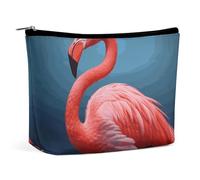 BVNMT Trousse de maquillage portable de grande capacité, trousse de maquillage de voyage, sac de rangement, trousse de toilette imprimée tête de lion africaine, convient pour les femmes et les filles