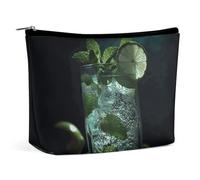 BVNMT Trousse de maquillage portable de grande capacité, trousse de maquillage de voyage, sac de rangement gris clair, trousse de toilette imprimée écureuil, convient pour les femmes et les filles