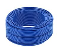 BVR-1x2,5 Fil isolé à 19 conducteurs Câble électrique flexible en cuivre rouge AC450V 100 m / 328,1 pieds Bleu