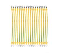 BVR Lot de 20 fils de terre photovoltaïques solaires 10/12/14 AWG avec bornes pour une mise à la terre électrique sécurisée dans les systèmes d'énergie solaire (4 mm2-20 cm)