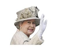 BVSPA Autocollant pour fenêtre de voiture Queen Elizabeth - Décoration imperméable personnalisée UK U7Y1
