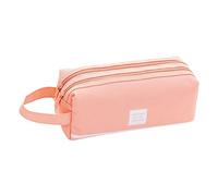 BVSPA Trousse à crayons portable en toile de grande capacité pour stylos et fournitures scolaires