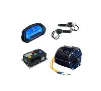 BVTUCMDY Kit de Conversion de Conception de pignon de Courroie de Moteur d'entraînement intermédiaire avec contrôleur Fardriver ND72530 QS138 3000 W V1 V2(V2 Belt Design)