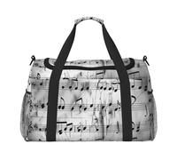 bvxcdd Sac fourre-tout de voyage avec impression de constellation de pizzas, 50 x 33 x 26 cm, pliable avec sangle d'épaule et double poignées pour les voyages de week-end, la gym, les voyages